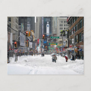 Cartão Postal Inverno Snow Storm Nova Iorque 12/26/10