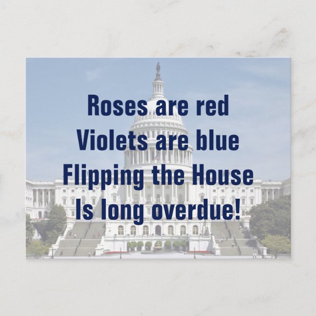 Cartão Postal Invertendo a Câmara dos Representantes (Frente)