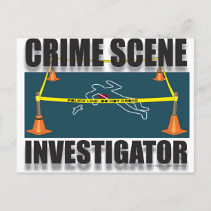 CARTÃO POSTAL INVESTIGADOR DE CENA DE CRIME