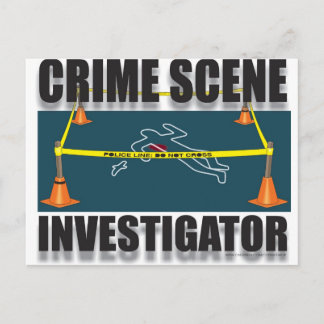 CARTÃO POSTAL INVESTIGADOR DE CENA DE CRIME