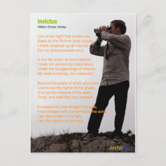 Cartão Postal Invictus