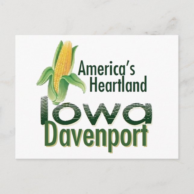 CARTÃO POSTAL IOWA (Frente)