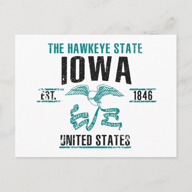 Cartão Postal Iowa (Frente)