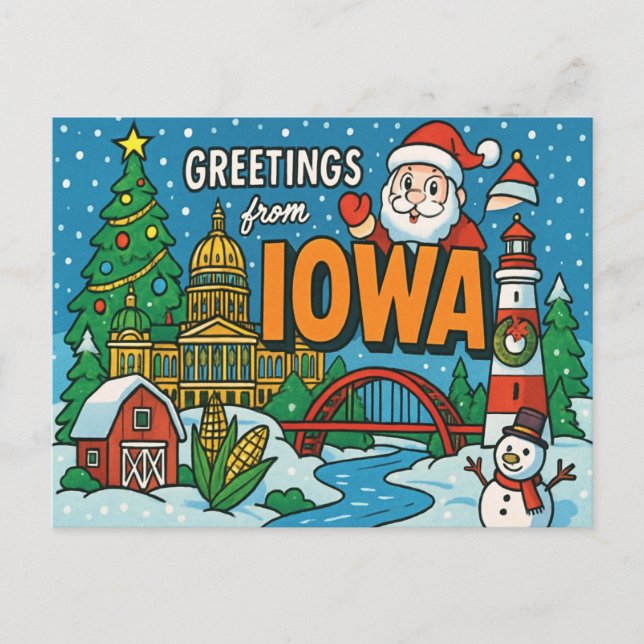Cartão postal IOWA (Frente)