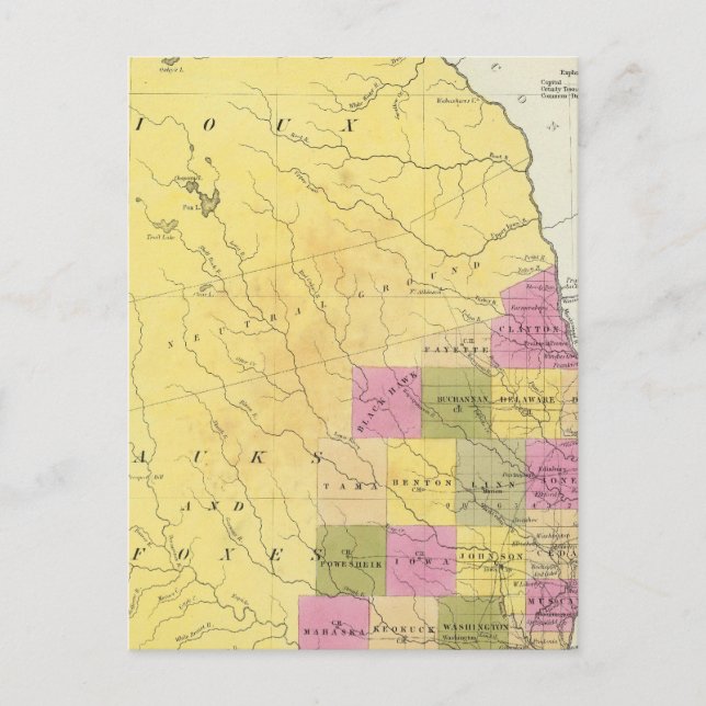 Cartão Postal Iowa 7 (Frente)