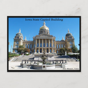Cartão Postal Iowa Capitol
