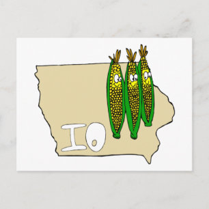 Cartão Postal Iowa Corn Fields