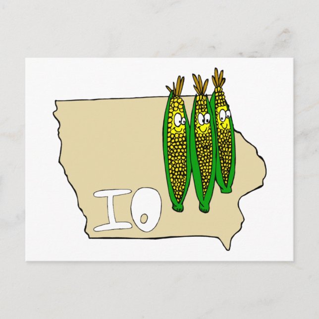 Cartão Postal Iowa Corn Fields (Frente)