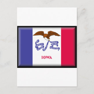 Cartão Postal Iowa Flag