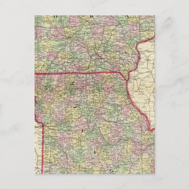 Cartão Postal Iowa, Missouri (Frente)