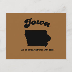 Cartão Postal Iowa Motto - Fazemos coisas incríveis