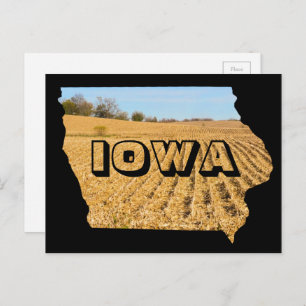 Cartão Postal Iowa Scenic Cornfield Nature Viagem