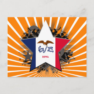 Cartão Postal Iowa Star