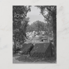 Cartão Postal Iowa State Fair Tent City 1939