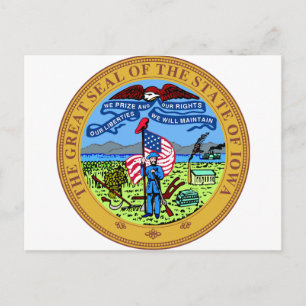 Cartão Postal Iowa State Seal