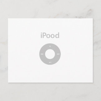 Cartão Postal Ipod Spoof Ipood