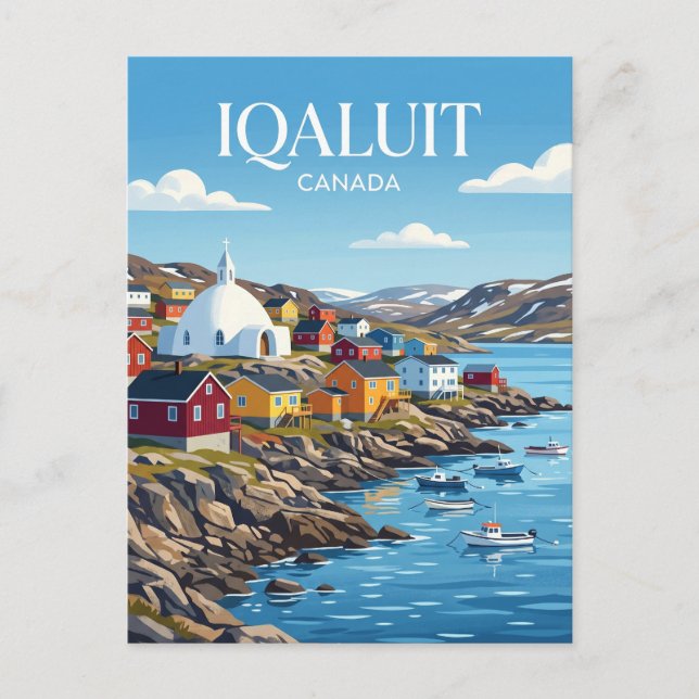 Cartão Postal Iqaluit Canadá (Frente)