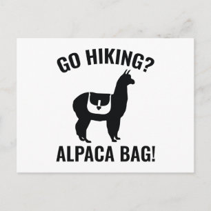 Cartão Postal Ir Andar? Alpaca Bag!