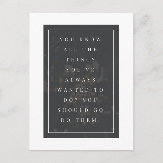 Cartão Postal Ir Fazer Cartão-Postal (Frente)