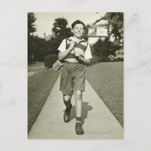 Cartão Postal Ir para a escola