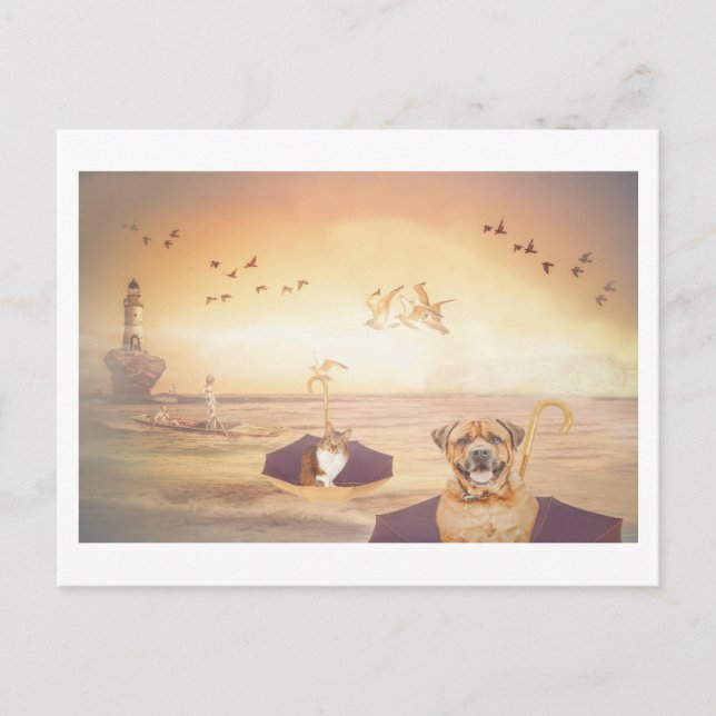 Cartão Postal Ir para casa, a fantasia dos guardiões de farol (Frente)