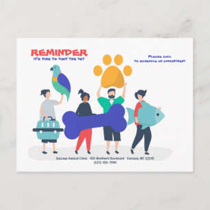 Cartão Postal Ir para o Cartão-Postal do Lembrete de Compromiss