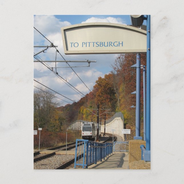 Cartão Postal Ir para Pittsburgh? (Frente)