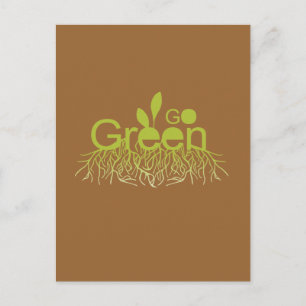Cartão Postal Ir Verde