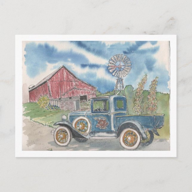 Cartão Postal Ir Verde (Frente)