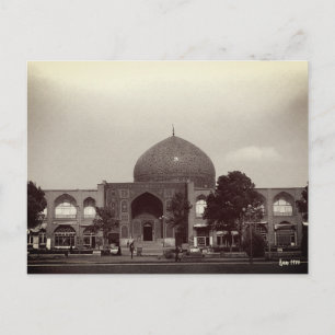 Cartão Postal Irã Antigo Isfahan mesquita shah