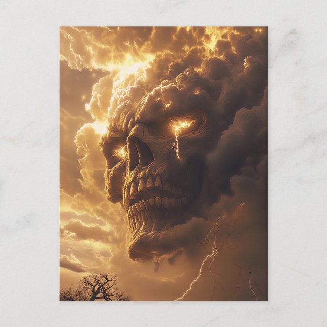 Cartão Postal Ira da Caveira da Tempestade (Frente)