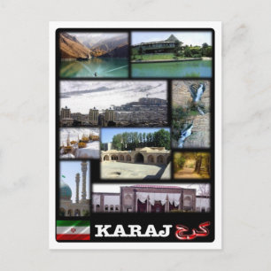 Cartão Postal Irã - Mosaico de Karaj -