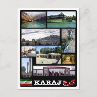 Cartão Postal Irã - Mosaico de Karaj -
