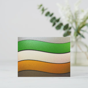 Cartão Postal Ireland Flag Colors-Chrome, por Shirley Taylor