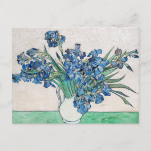 Cartão Postal Íris Azuis por Vincent Van Gogh Arte Fino
