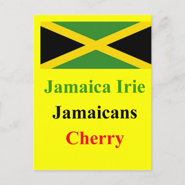 Cartão Postal íris da Jamaica (Frente)