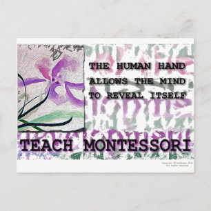 Cartão Postal Íris de Montessori