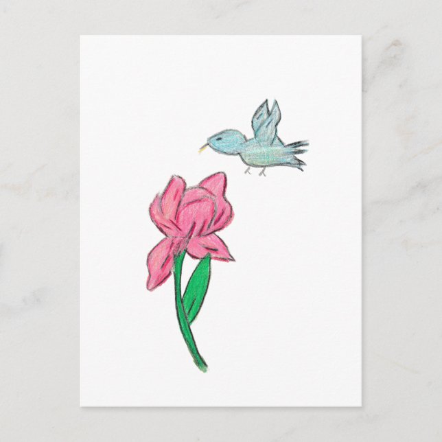 Cartão Postal Íris Rosa (Frente)