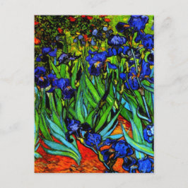 Cartão Postal Irises, a famosa pintura floral de Van Gogh