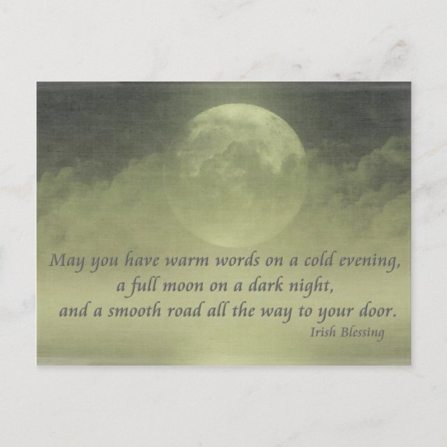 Cartão Postal Irish Blessing (2) (Frente)