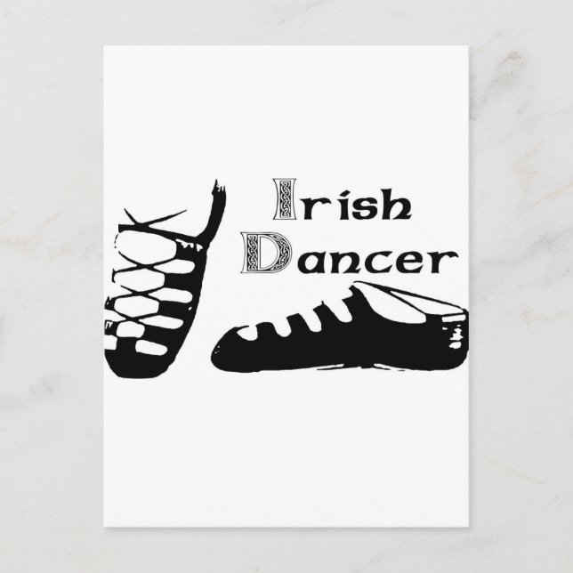 Cartão Postal Irish Dancer Ghillies (Frente)