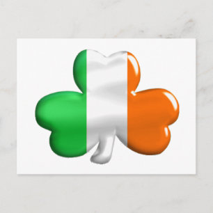 Cartão Postal Irish Flag Clover