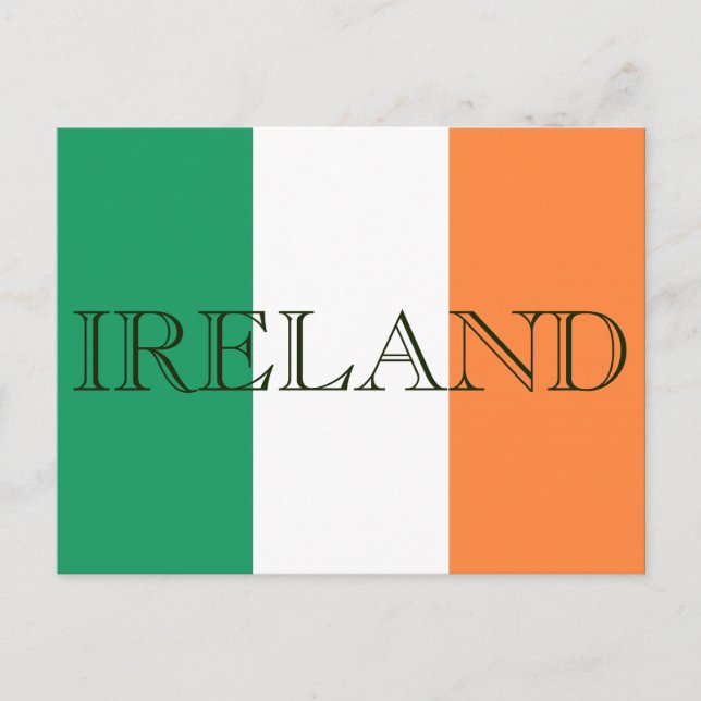 Cartão Postal Irish Flag Ireland (Frente)