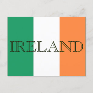 Cartão Postal Irish Flag Ireland pcn