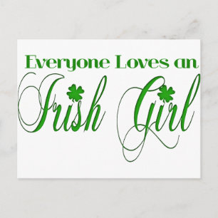 Cartão Postal Irish Girl