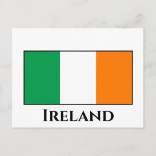 Cartão Postal Irish (Irish) Flag
