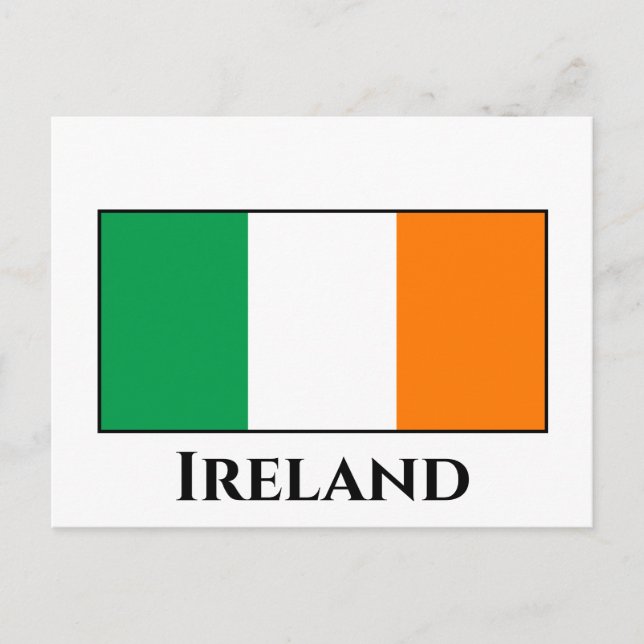 Cartão Postal Irish (Irish) Flag (Frente)