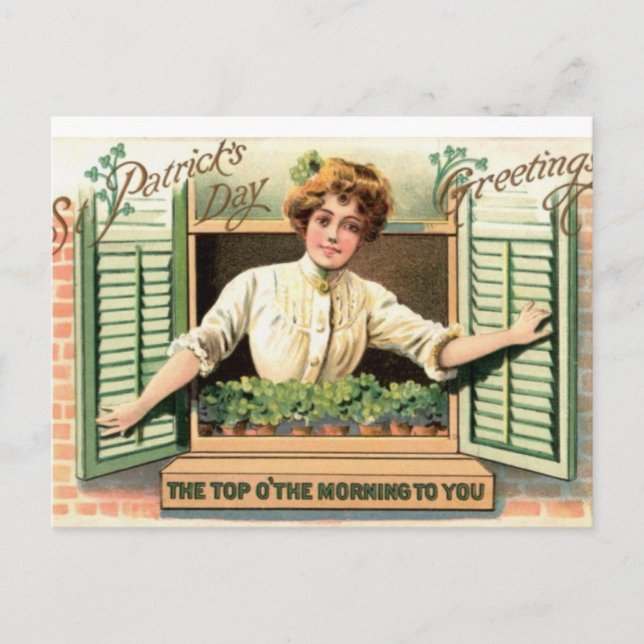 Cartão Postal Irish Lass (Frente)
