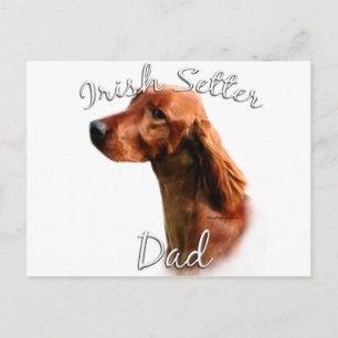 Cartão Postal Irish Setter Pai 2