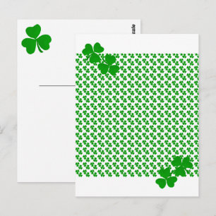 Cartão Postal irish Shamrock